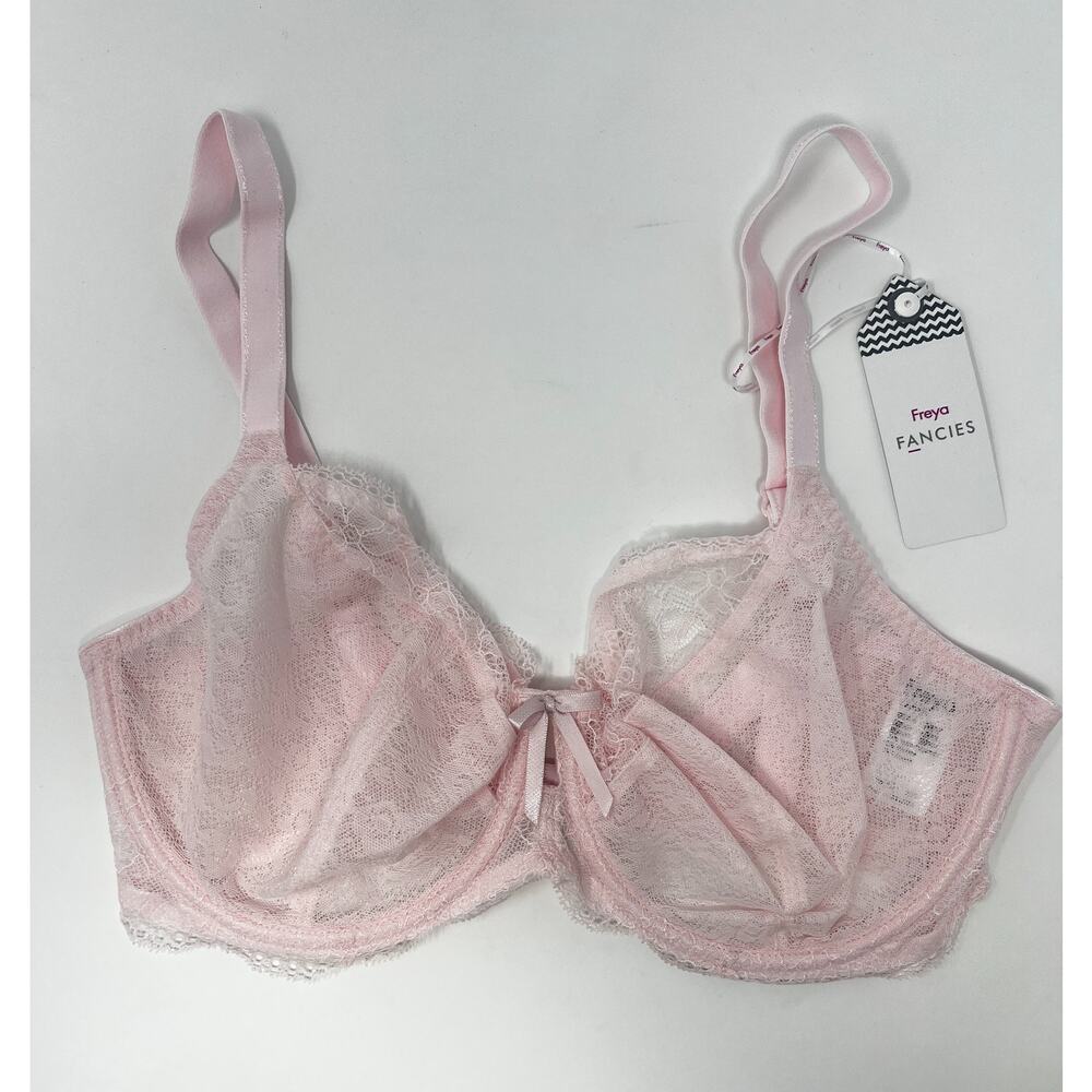 NWT Freya US 32H Women's Petal Pink Fancies Underwire Bra AA1011PEL